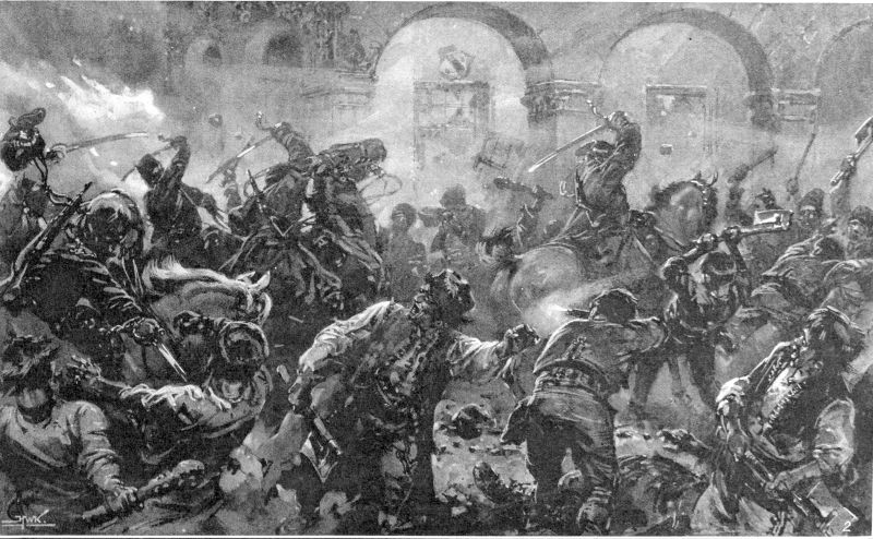 Ciocnire înte cavaleria regală și țăranii în Comănești - foto preluat de pe ro.wikipedia.org