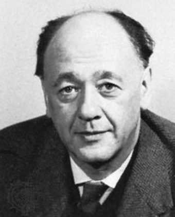 Eugen Ionescu (n. 26 noiembrie 1909, Slatina - d. 28 martie 1994, Paris), cunoscut în afara României sub numele de Eugène Ionesco, conform ortografiei franceze, scriitor de limbă franceză originar din România, protagonist al teatrului absurdului și membru al Academiei Franceze (fotoliul nr. 6) - foto: cersipamantromanesc.wordpress.com