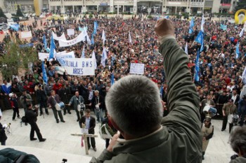 manifestatie sindicala - foto - tvalphamedia.ro