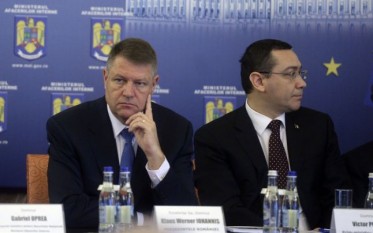 Klaus Iohannis şi Victor Ponta FOTO Mediafax