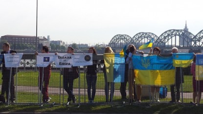 Protest la Riga - foto - gandul.info