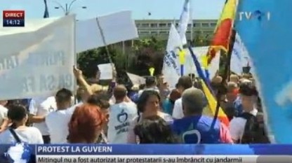 Protest la Guvern -foto - stiri.tvr.ro
