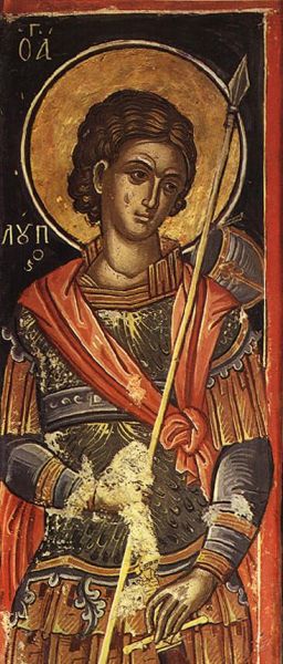 Sfântul Mucenic Lup a trăit în cetatea Novae, de lângă Dunărea de Jos (astăzi Siștov), în secolele III–IV, ca sclav, și din această pricină era împilat de nedreptățile celor bogați și puternici. Avea însă nădejdea că Dumnezeu își va ține făgăduințele sale, și anume „Fericiți cei săraci cu duhul, că a lor este împărăția cerurilor.” (Luca 6, 20). Ca membru al clasei sclavilor, și conform legiuirilor romane din acea vreme, Sfântul Mucenic nu se bucura de protecția legilor, nu avea nici un drept și era apăsat de munci grele și de lipsuri. Din această stare de asuprire și umilință, Sf. Mc. Lup a fost ridicat de Hristos, prietenul celor năpăstuiți, la adevărata libertate, fericire și bucurie. Astfel, din întunericul robiei și al apăsărilor lumești, Sf. Mc. Lup a fost ridicat la fericirea și lumina cea pururi fiitoare, unde se roagă neîncetat pentru cei obidiți, ca și pentru mântuirea tuturor. A ajuns aici prin jertfa sa cea mucenicească, fiind străpuns de ascuțișul sabiei păgânești, datorită credinței sale creștine, în data de 23 august, anul 304. Cinstirea lui s-a făcut mereu în cetatea Novae și împrejurimi cu multă evlavie de către populația creștină daco-romană, la sărbătoarea lui luând parte și creștinii din clasele de jos, dar și cei din clasele conducătoare. Astfel se face că pe la sfârșitul secolului al VI-lea, prințul Petru, fratele împăratului bizantin Mauriciu, a vizitat cetatea Novae, chiar în ziua prăznuirii Sf. Mc. Lup, acest fapt fiind consemnat de documentele vremii - foto: doxologia.ro