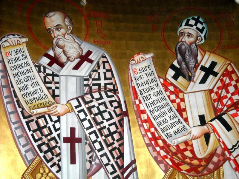 Sfinții Ierarhi Atanasie și Chiril, Arhiepiscopi ai Alexandriei. Pomenirea lor de catre Biserica Ortodoxa se face la data de 18 ianuarie - foto preluat de pe doxologia.ro