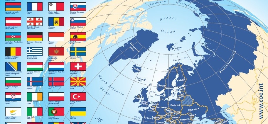 Statele membre ale Consiliului Europei - foto preluat de pe coe.mae.ro