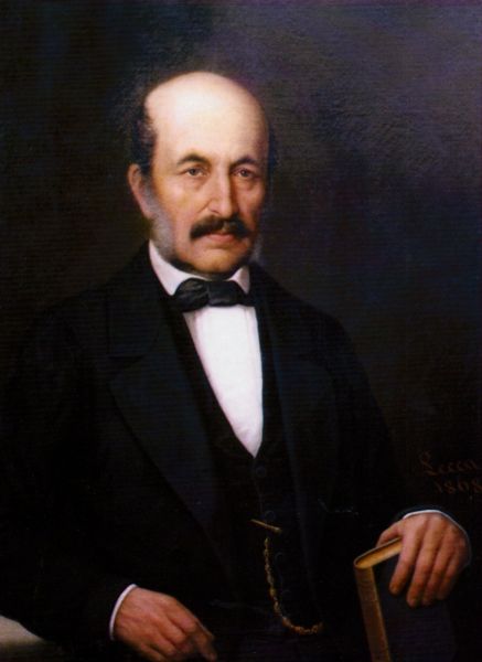 Petrache Poenaru (n. 10 ianuarie 1799, Benești, județul Vâlcea - d. 2 octombrie 1875, București) a fost un pedagog, inventator, inginer și matematician român, membru al Academiei Române - in imagine: Petrache Poenaru - portret de Constantin Lecca - foto preluat de pe ro.wikipedia.org
