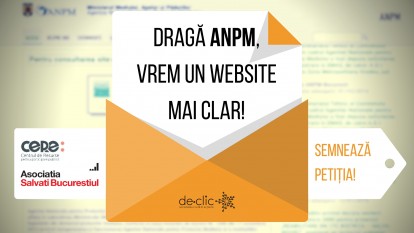 Cerem ANPM să ne pună la dispoziție un website funcțional și util - foto: de-clic.ro