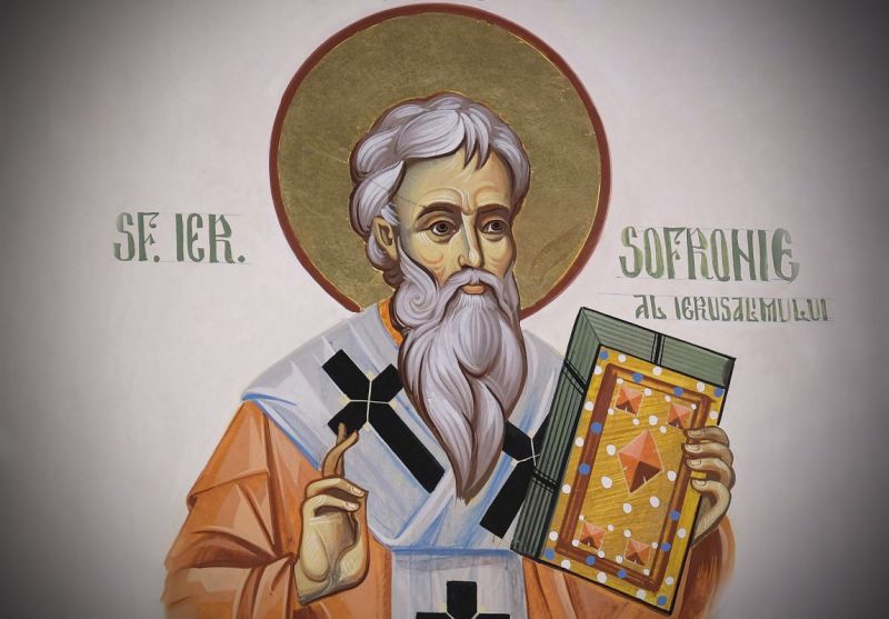 Sf. Ier. Sofronie, Patriarhul Ierusalimului (550/560 - 638) - foto preluat de pe ziarullumina.ro