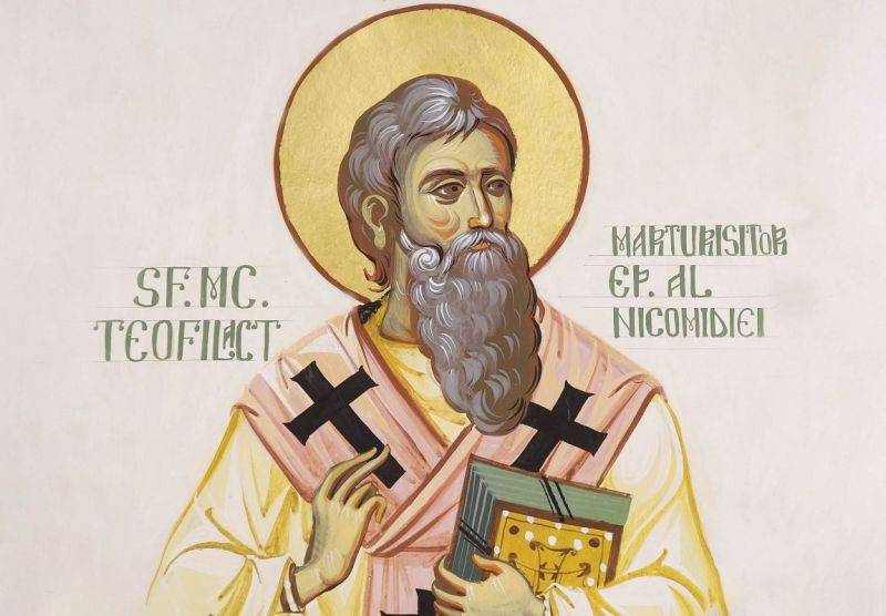 Sf. Ier. Teofilact Mărturisitorul, Episcopul Nicomidiei (†842) - foto preluat de pe ziarullumina.ro