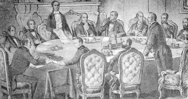 Tratatul de la Paris - Dezbaterile (30 martie 1856) - foto preluat de pe ro.wikipedia.org
