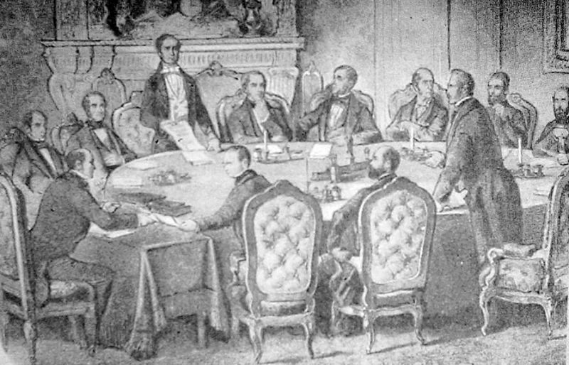 Tratatul de la Paris - Dezbaterile (30 martie 1856) - foto preluat de pe ro.wikipedia.org