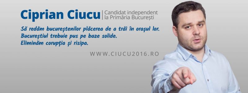 Ciprian Ciucu este candidat independent, susținut de partidul M10, la Primăria Municipiului București - foto: facebook.com