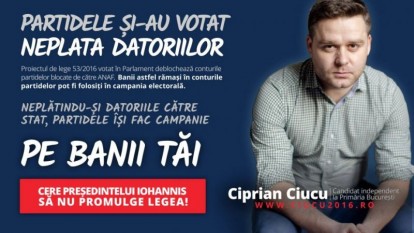 Nu lăsaţi partidele să îşi ierte datoriile - foto: petitieonline.com