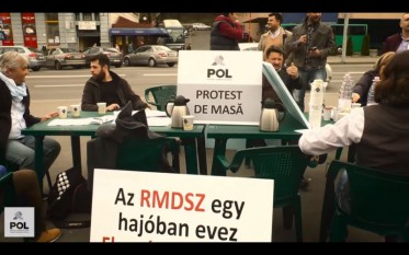 Protestul POL împotriva liderilor Primăriei Tîrgu-Mureș (31 martie 2016) - foto (captura): youtube.com