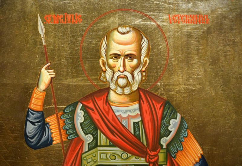 Sf. Mc. Iuliu Veteranul din Durostor (255 - 304 d. Hr.) - foto preluat de pe ziarullumina.ro