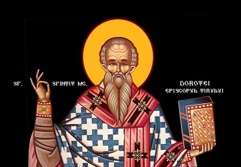Sf. Sfințit Mc. Dorotei, episcopul Tirului (cca. 255 – 362) - foto preluat de pe ziarullumina.ro