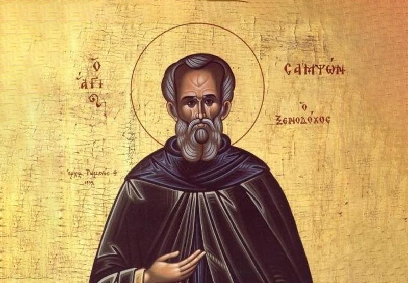 Sfântul Cuvios Samson, primitorul de străini (†530) - foto preluat de pe ziarullumina.ro