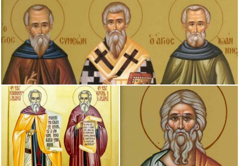 Sf. Cuv. Simeon și Ioan Pustnicul; Sf. Cuv. Rafael și Partenie, de la Agapia Veche;  Sf. Proroc Iezechiel