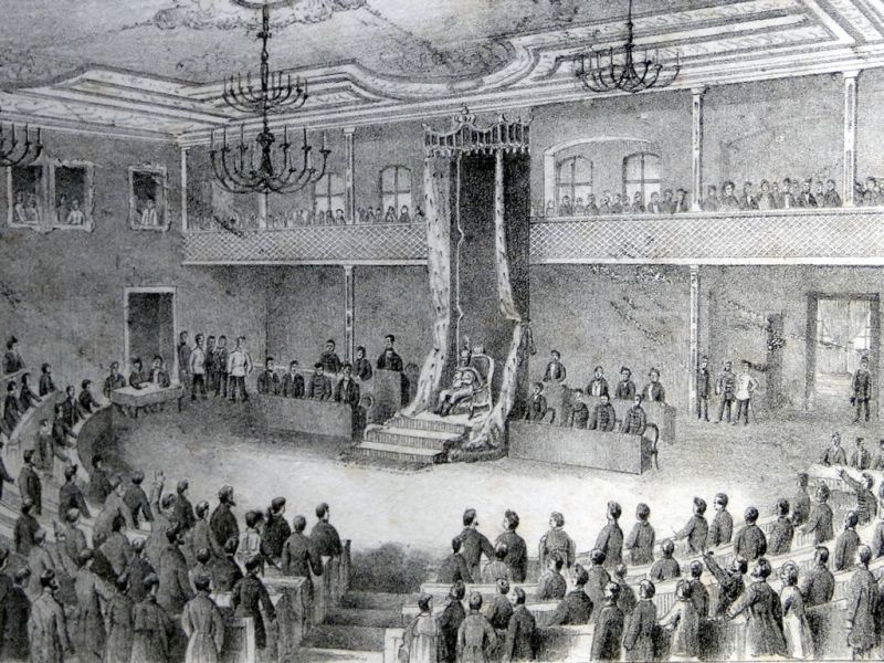 Sibiu, Hotel "Împaratul Romanilor", Sala Redute (1863) - foto: patrimoniu.sibiu.ro