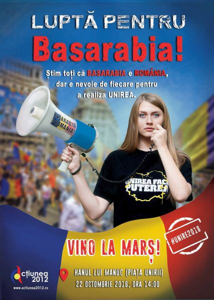 Marșul Unirii: LUPTĂ pentru Basarabia - foto: facebook.com