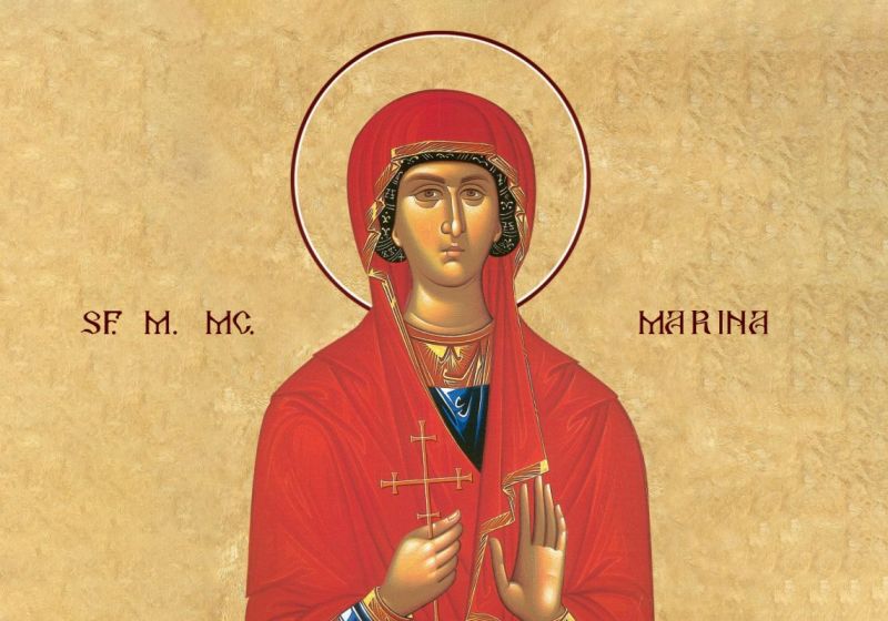 Sf. Mare Mc. Marina din Antiohia Pisidiei (289 - 304 d.Hr.)  - foto preluat de pe ziarullumina.ro