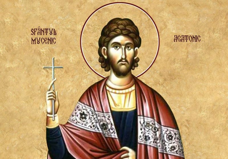Sfântul Mucenic Agatonic († 303-305) - foto preluat de pe ziarullumina.ro