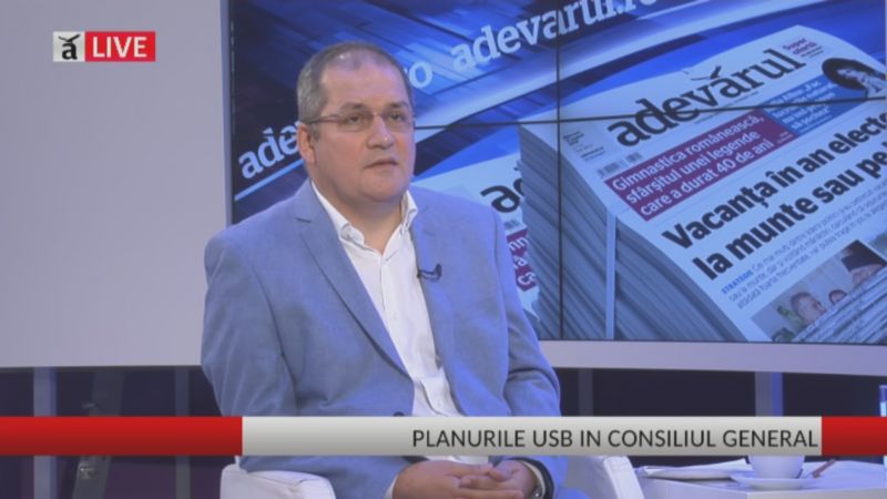 Dumitru Dobrev, despre activitatea în Consiliul General şi extinderea USB - foto (captura video): adevarul.ro
