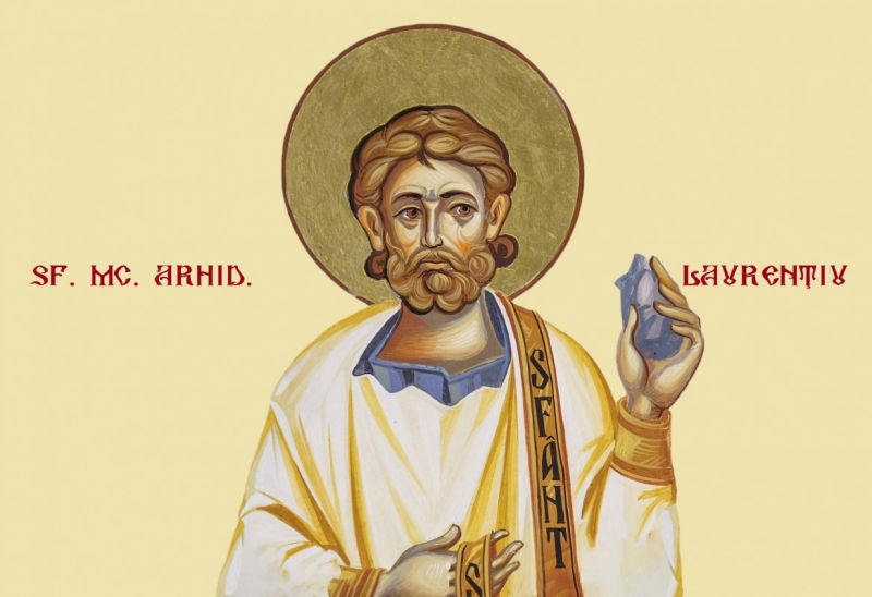 Sf. Mc. Laurenţiu arhidiaconul (225 - 258) - foto preluat de pe ziarullumina.ro