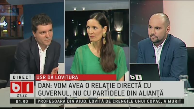 Nicușor Dan, despre situația de după alegerile parlamentare: Vrem să avem o relație exclusivă cu Guvernul, nu și lateral cu celelalte partide - foto (captura video): .b1.ro