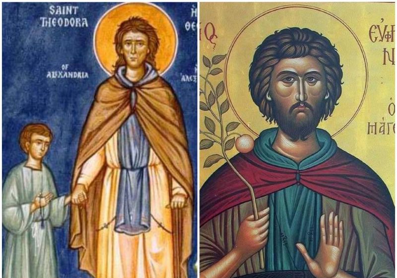 Sf. Cuv. Teodora din Alexandria; Sf. Cuv. Eufrosin bucătarul