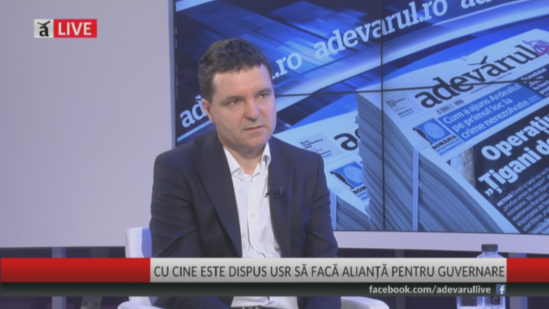 Nicușor Dan, preşedintele Uniunii Salvaţi România (USR) - foto (captura video): adevarul.ro