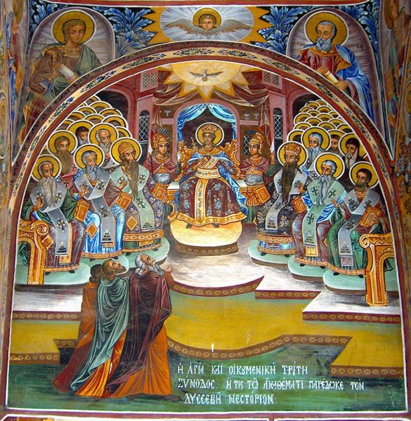 Sfinţii Părinţi de la Sinodul al III-lea Ecumenic - foto preluat de pe doxologia.ro