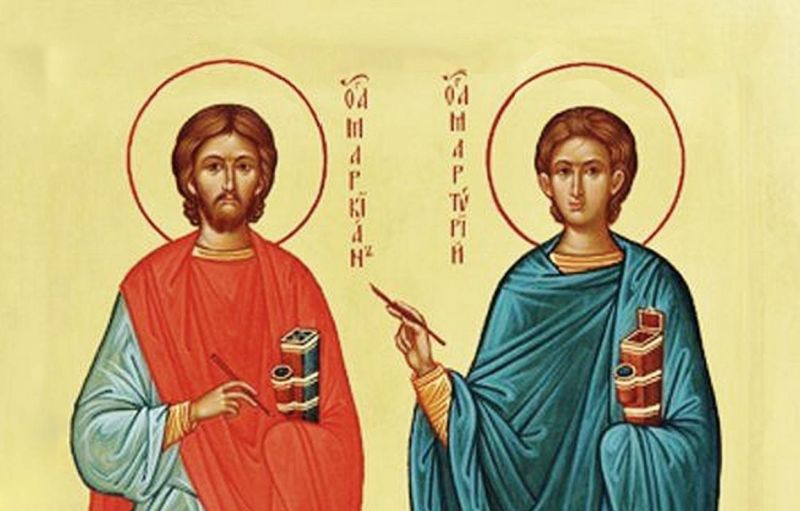 Sfinții Mucenici Marcian şi Martirie (25 octombrie) - foto preluat de pe ziarullumina.ro