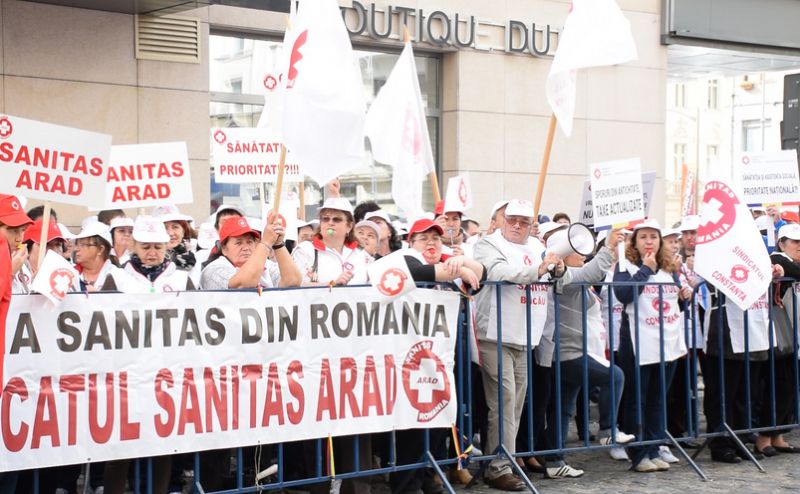 Pichet SANITAS la Ministerul Sănătăţii - foto: epochtimes-romania.com