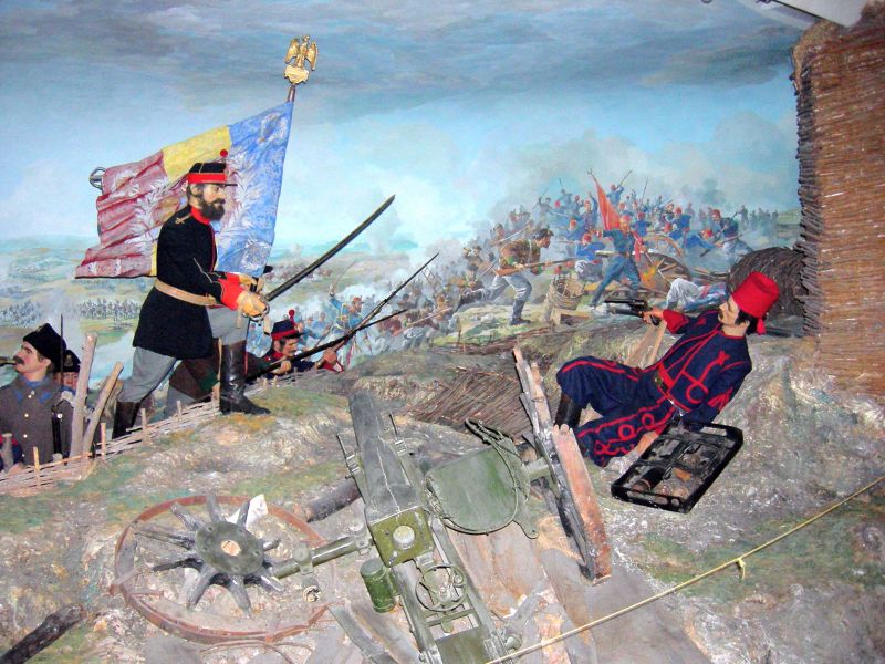 Dioramă ce ilustrează asediul Plevnei la Muzeul Militar Naţional - foto preluat de pe ro.wikipedia.org