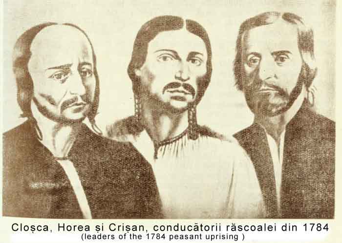 Horea, Cloşca şi Crişan, conducatorii rascoalei din 1784 - foto preluat de pe alba24.ro
