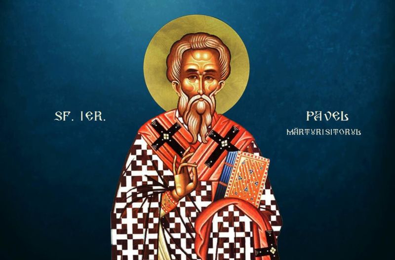 Sf. Ier. Pavel Mărturisitorul, patriarhul Constantinopolului (Secolul al IV-lea) - foto preluat de pe ziarullumina.ro