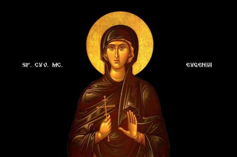 Sf. Cuv. Mc. Eugenia († 262) -  foto preluat de pe ziarullumina.ro
