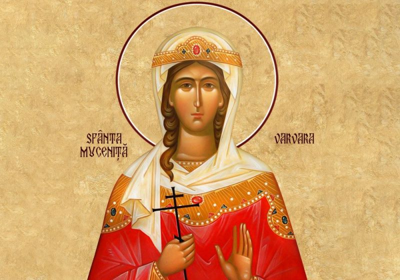 Sf. Mare Mc. Varvara  (273 - 306 d.Hr.) - foto preluat de pe ziarullumina.ro