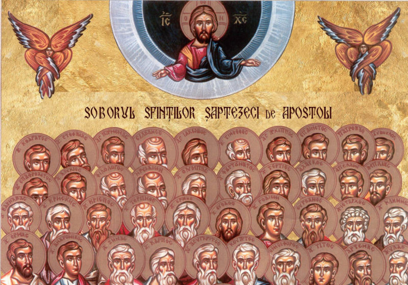 Soborul Sf. 70 de Apostoli (4 ianuarie) - foto preluat de pe ziarullumina.ro