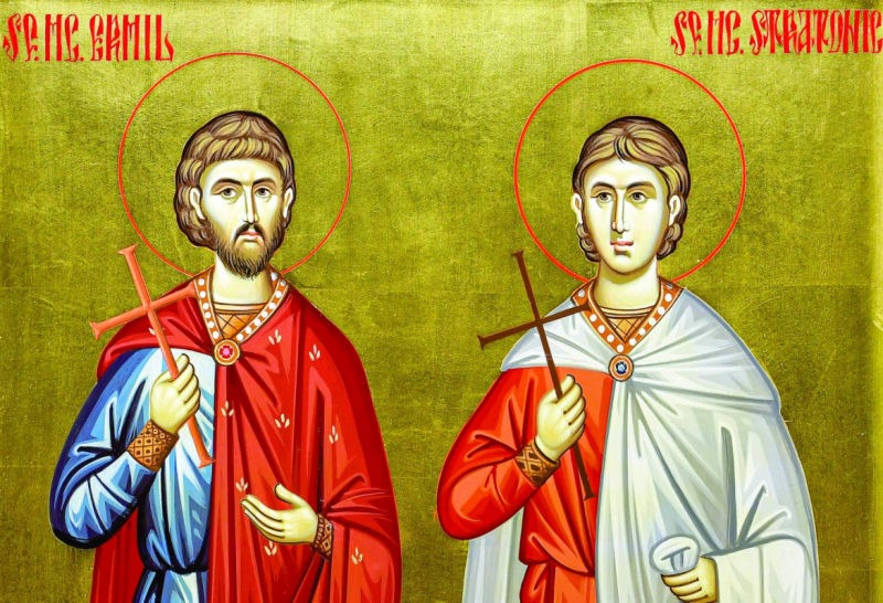 Sf. Mc. Ermil și Stratonic (secolele III – IV) - foto preluat de pe ziarullumina.ro