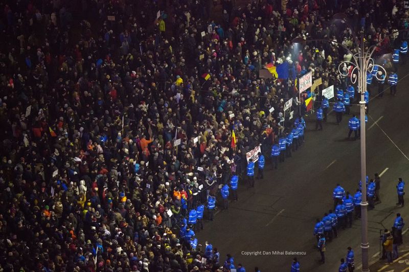 Protest „NU Legii Gratierii Si Amnistiei”,  (București - 22 ianuarie 2017) - foto preluat de pe: marturiilehierofantului.blogspot.ro