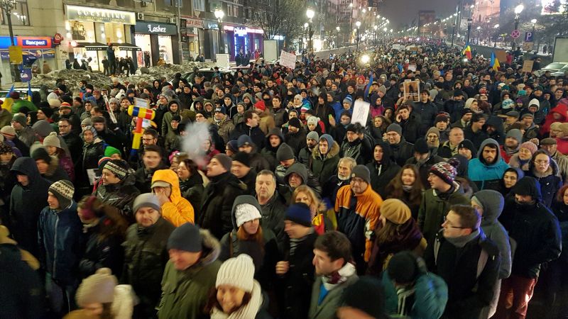 Protest „NU Legii Gratierii Si Amnistiei”,  (București - 29 ianuarie 2017) - foto: Sergiu Nicolae Brega
