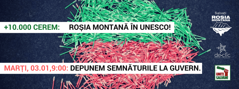 Depunem semnăturile la Guvern: Roșia Montană în Unesco! - foto: facebook.com