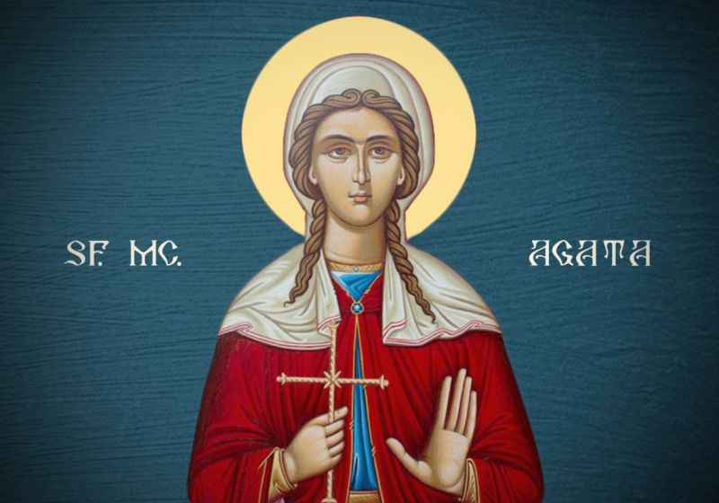 Sf. Mc. Agata (235 - 251) - foto preluat de pe ziarullumina.ro