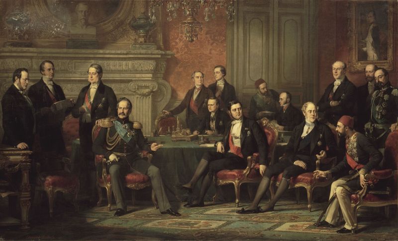 Edouard Louis Dubufe, Congrès de Paris, 1856, Palace of Versailles - foto preluat de pe en.wikipedia.org