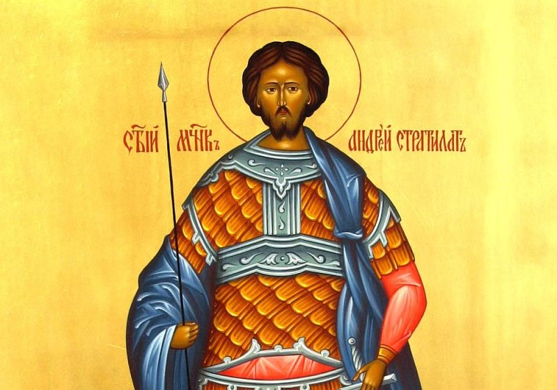Sf. Mc. Andrei Stratilat (secolul al III-lea) - foto preluat de pe ziarullumina.ro