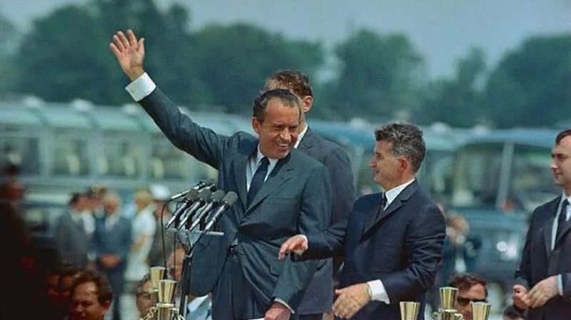 Richard Nixon si Nicolae Ceauşescu -
 foto preluat de pe historia.ro