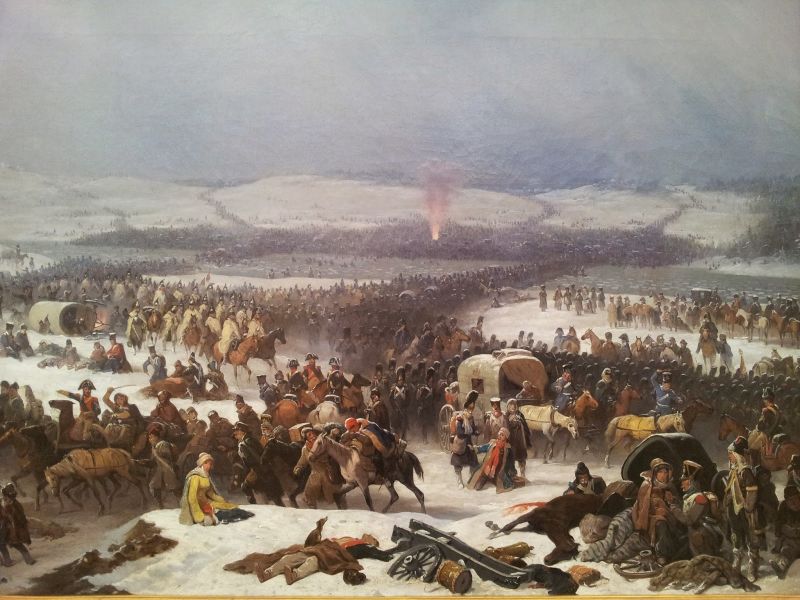 Bătălia de la Berezina (26 - 29 noiembrie 1812) - parte din războaiele napoleoniene - Campania din Rusia (1812) - (Napoleon's crossing of the Berezina an 1866 painting by January Suchodolski oil on canvas, National Museum in Poznań) - foto preluat de pe en.wikipedia.org