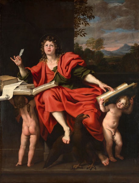 "St John the Evangelist" by Domenichino (Domenico Zampieri), 1620 - foto preluat de pe en.wikipedia.org